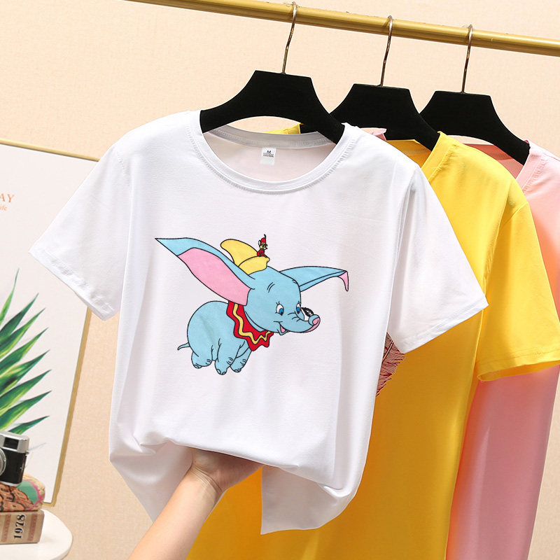 2022小飞象t恤女短袖夏明星同款宽松卡通体恤衫女装印花学生上衣|ruв категории Женская одежда, футболка - от Buy2taobao.com для оказания профессиональной услуги покупки агента Taobao