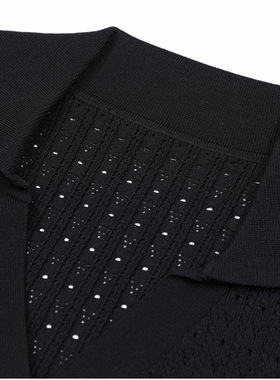 25120高品质现货欧美春秋新款时尚针织翻领修身显瘦长袖连衣裙女