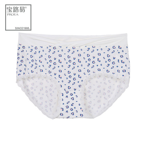 宝路易女士莫代尔豹纹低腰印花裤