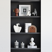 高级感电视壁龛轻奢摆件样板间客厅橱柜高档艺术摆设现代软装 饰品