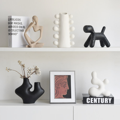 高级感侘寂风艺术创意花瓶摆件