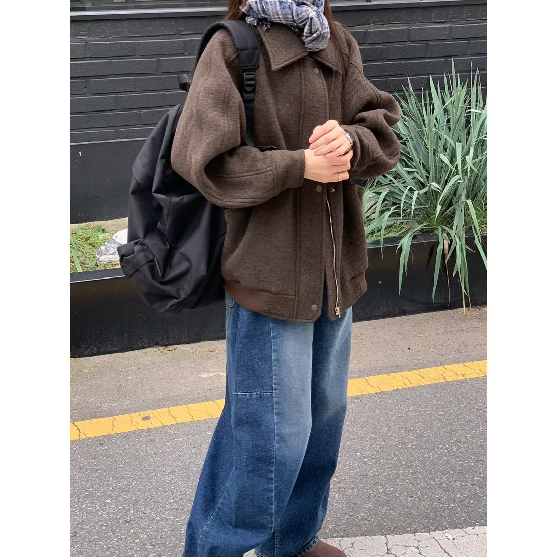 八1203韩国东大门运动牛仔裤区4516064可爱修身冬季风格正品大气