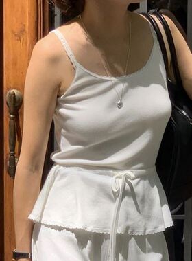 六0923韩国正品tren-dy-apparel--29651 吊带区舒适可爱都市夏季