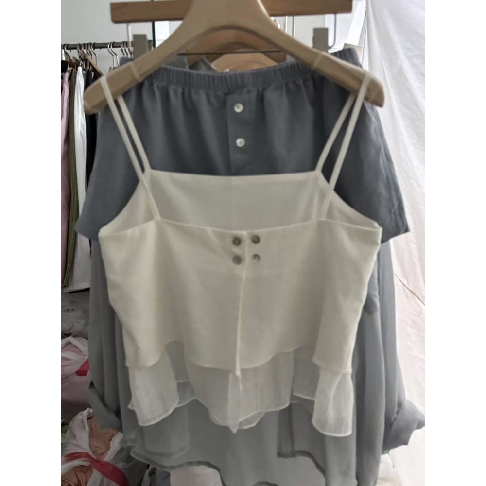 九0710韩国东大门背心区ANNIV-8580223知性休闲档口直邮清新人气