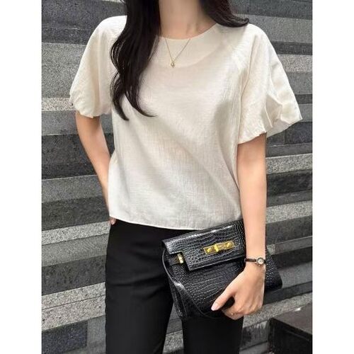 九0322韩国东大门衬衫-区OPN-8754305纯色高端正品优雅冬款别致