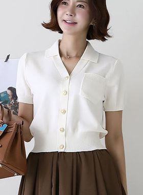 六0923韩国正品lemite-64197 针织衫区知性正品街舞夏款清新新款