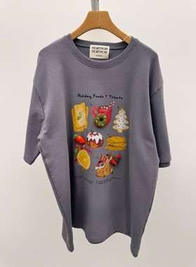 九1214韩国东大门t恤区Thore-8727379学院新款优雅直邮街头甜美