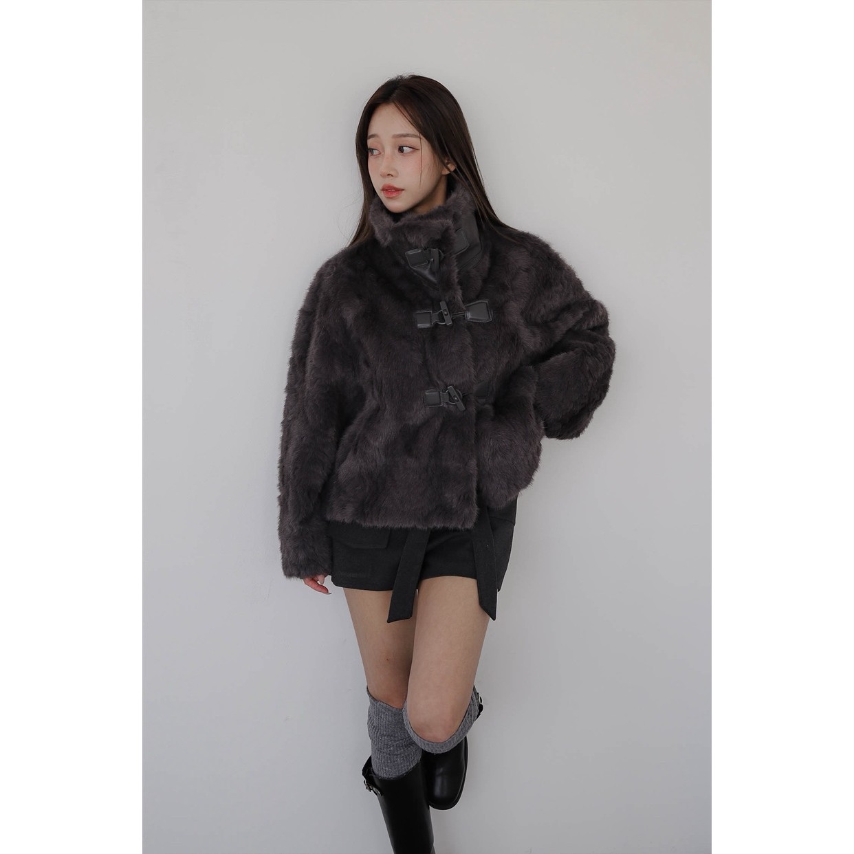 八1113韩国东大门运动瑜伽外套短款大衣区4491298通勤独特纯色