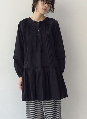 六0923韩国正品mirin-aero-2203 连衣裙区气质纯色知性正品街舞