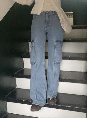 六0923韩国正品dailymarket-17232 牛仔裤区复古正品个性休闲欧美