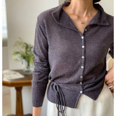 九0915韩国东大门针织衫区LOUNGEBERA-8643215通勤炸街纯色舒适