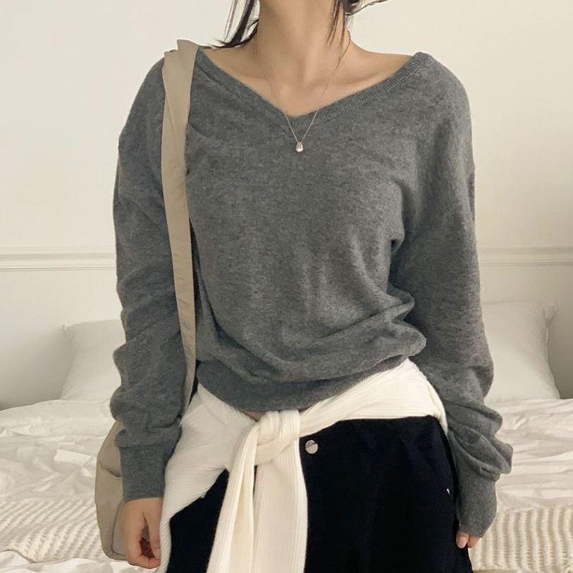 六0923韩国正品an-d-ove-3267 针织衫区简约休闲百搭直邮优雅人气