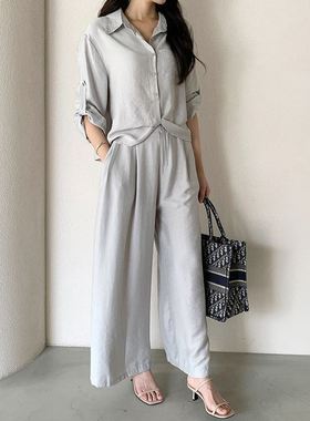 六0923韩国正品min-a-gram-19815 套装区秋季时尚通勤气质纯色