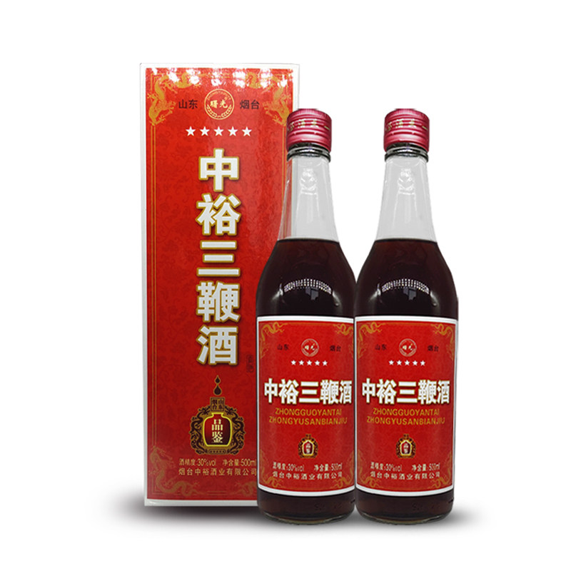 两瓶烟台三鞭酒甜酒果酒杨梅桑葚蓝莓自酿