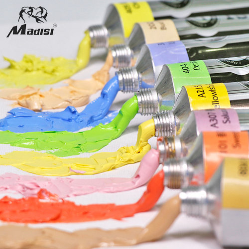 马蒂斯黄色高级灰艺术风油画颜料