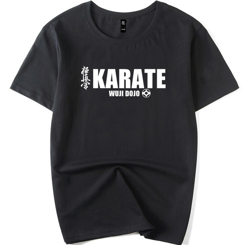 新极真会karate空手道男女式成人儿童宽松圆领短袖T恤半袖定制