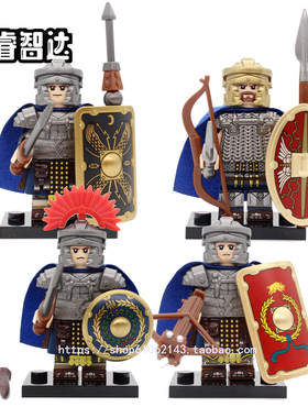 粤睿智达中古罗马系列N829-832小颗粒积木人仔袋装