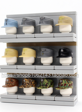 粤睿智达MOC军事士兵军官野战帽积木人仔配件小颗粒拼插积木