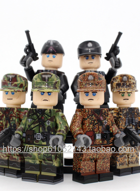 粤睿智达粤睿智达N671-676装甲兵小颗粒积木人仔袋装