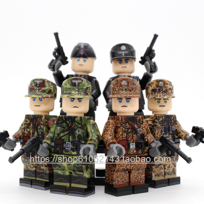 粤睿智达粤睿智达N671-676装甲兵小颗粒积木人仔袋装