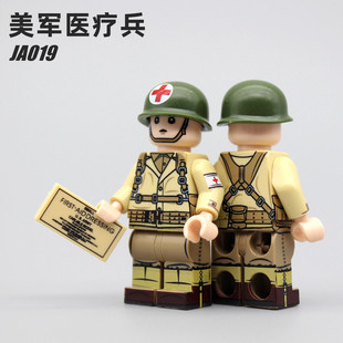 睿智第三方定制积木人仔JA019男孩玩具兵人袋装