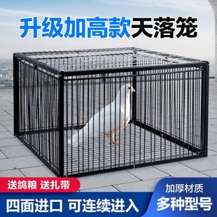 捕子野鸽神器天落笼撞门鸽子笼户外全自动特大号户外收回归活动门