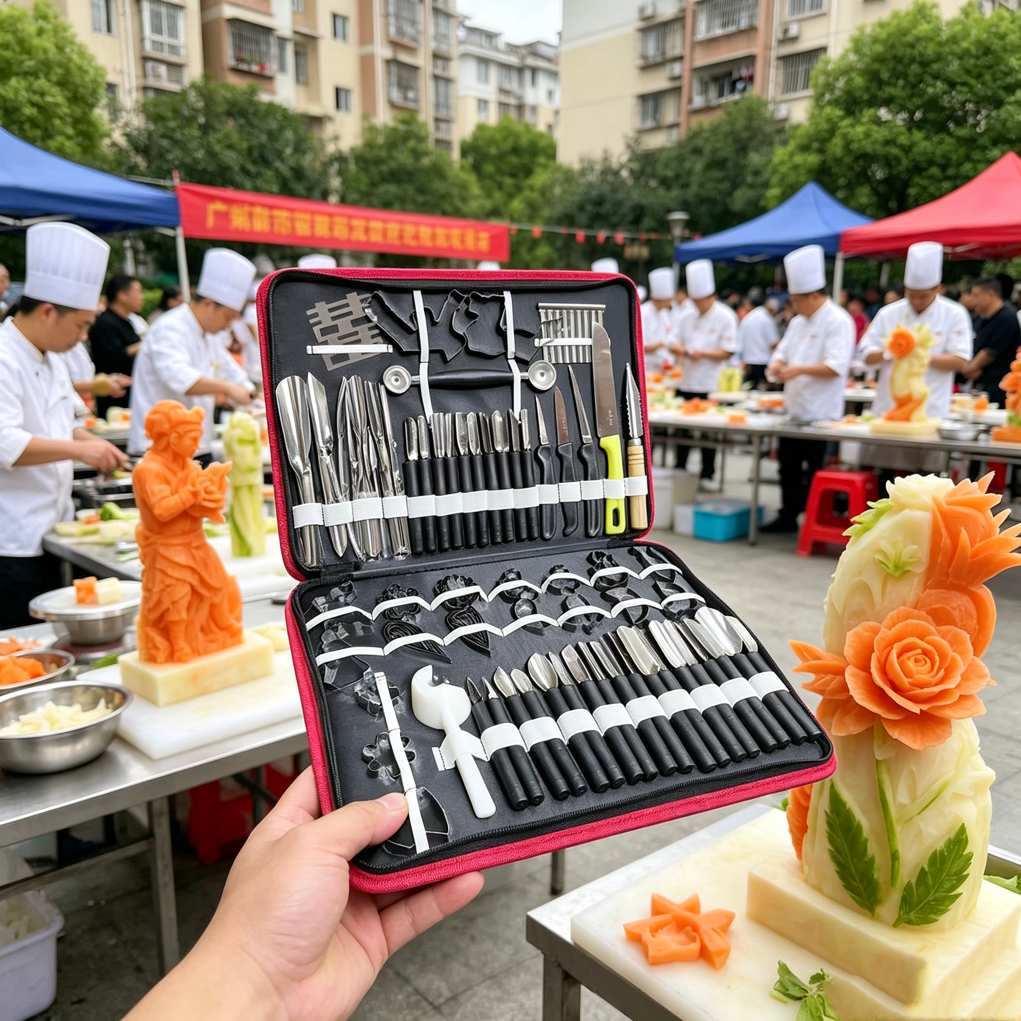 厨师全套食品刻花刀主刀雕花拉线