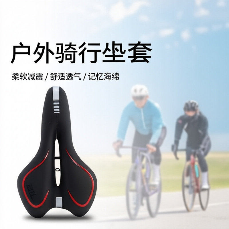 山地车中空座垫加厚软硅胶自行车坐垫死飞骑行装备单车配件