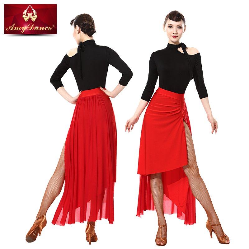 半身裙性感开叉专业练功服大摆