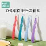 Детская силиконовая посуда для новорожденных, ложка для еды, обеденная тарелка