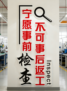 工厂车间安全生产宣传标语墙贴