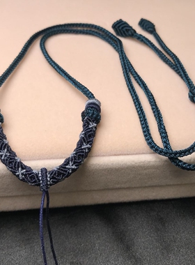 高级手工编织财源滚滚项链绳