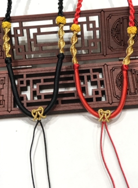 儿童项链绳设计同心结项链 饰品情侣款送礼永结同心链貔貅项链绳