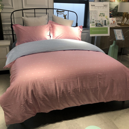 美眠康全棉波点床单床笠四件套