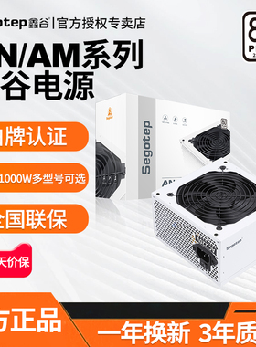 鑫谷AN AM系列550W 650W 750W 850W电源台式机箱电脑白色主机电源