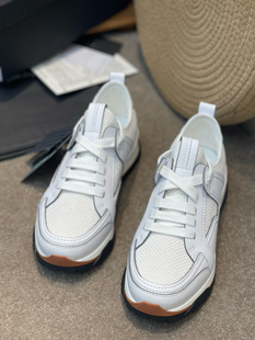 透气休闲鞋 单鞋 时尚 系带舒适网面头层牛皮低帮运动男鞋 老爹鞋 夏季