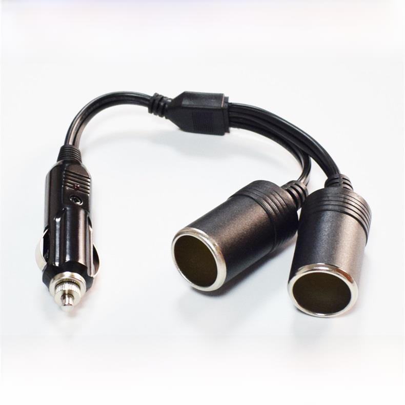 12V24V通用1拖2延长线纯铜15A