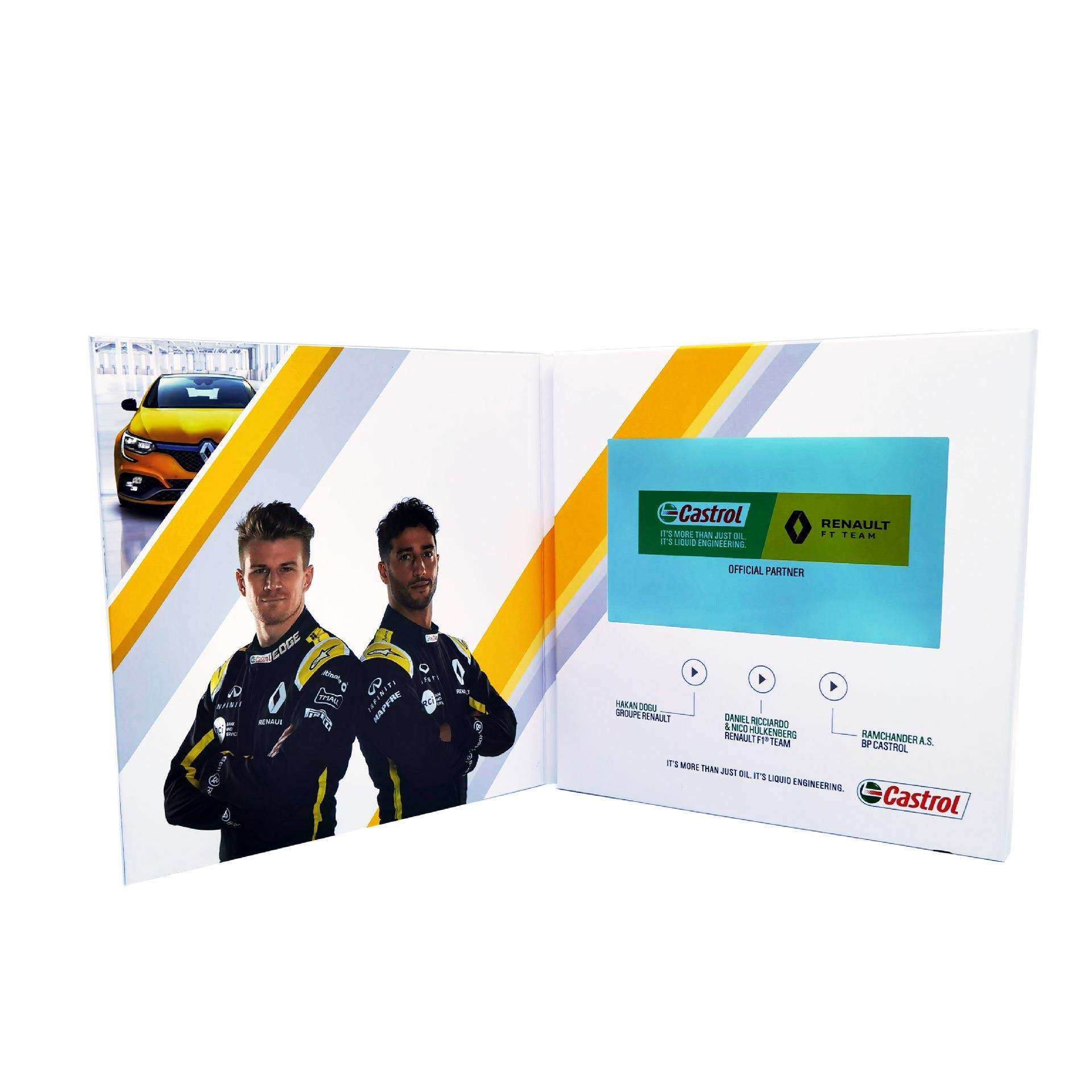 7寸LCD显示屏视频贺卡高端智能节日祝福卡LED视频播放电子贺卡