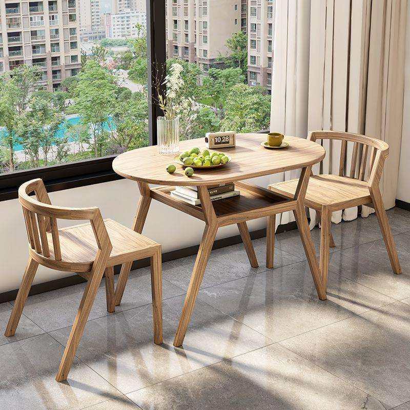 阳台茶桌小型实木新款家用一桌二椅组合创意休闲茶台小桌椅三件套,收纳整理,烫衣板及配件,淘宝优惠券,粉丝福利购,淘宝优惠卷