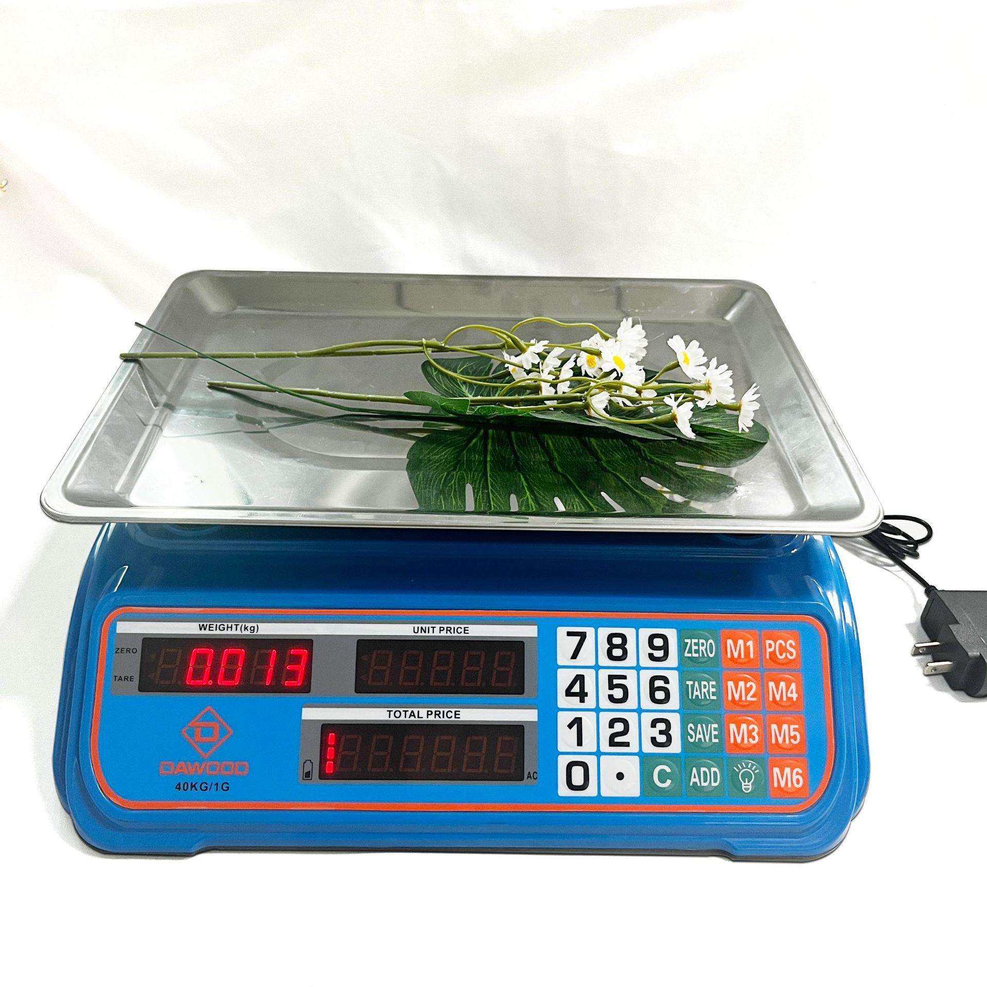 外贸热销535计价秤大按键电子秤精准计重秤商用水果蔬菜秤体
