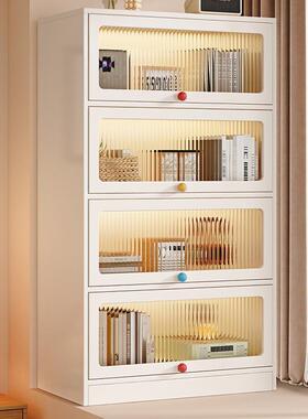 实木飘窗柜阳台储物上翻窗台衣物收纳柜家用多层书柜置物柜落地柜