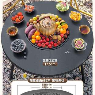 原始人围炉煮茶烤火炉套装烧烤木炭炉子家用2024新款烧烤架户外碳