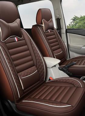 适用宝骏730七座座套五菱宏光SV四季皮革感防热全包围坐垫
