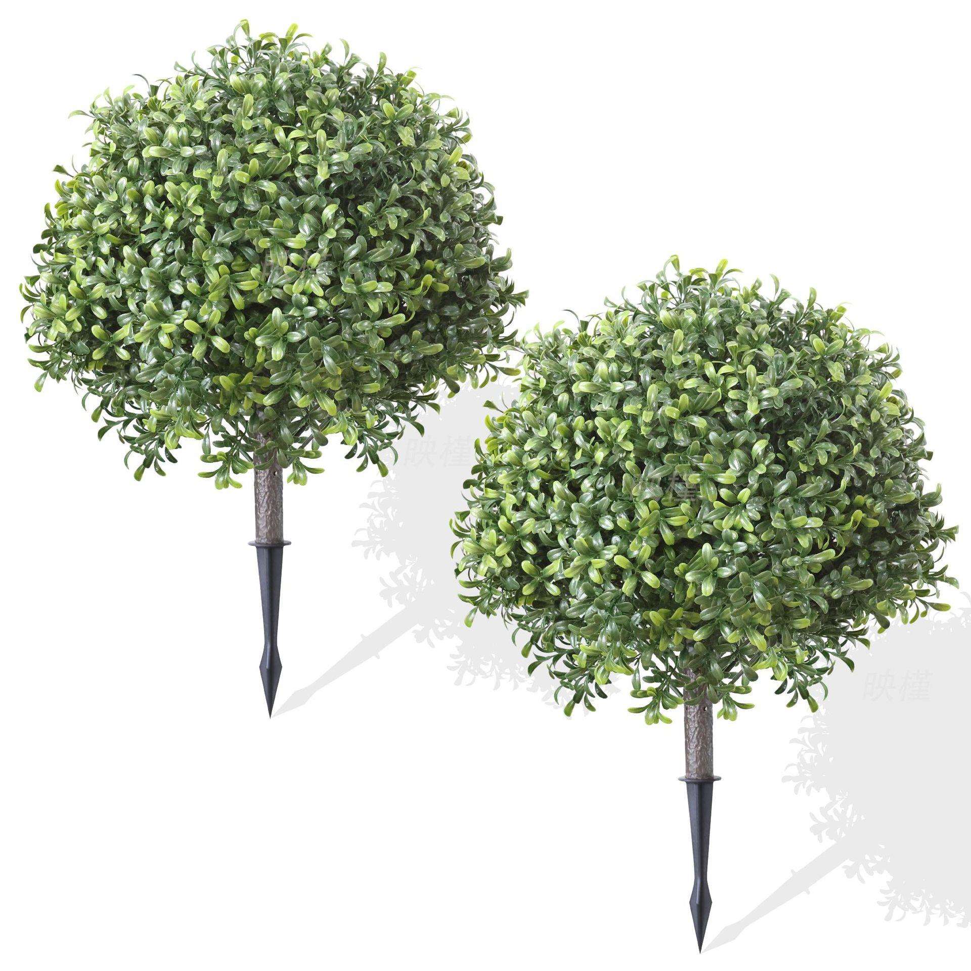新款仿真橄榄叶绿色假植物地插室内外小仿生装饰花园庭院