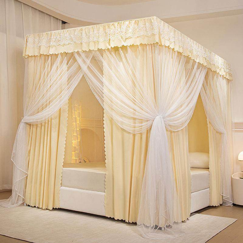 蚊帐床帘遮光家用卧室一体式带支架加密加厚宫廷落地床幔防尘顶布,纺织面料/辅料/配套,纺织机械配件,淘宝优惠券,粉丝福利购,淘宝优惠卷