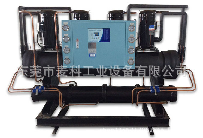 壳管式水冷工业冷水机30HP 注塑设备冷却机制冷机30匹冷冻机30P