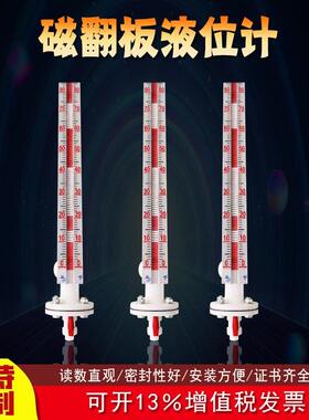 UHZ-52碱液液位计PP材质DN20pp法兰侧装型UHK模拟信号水位计