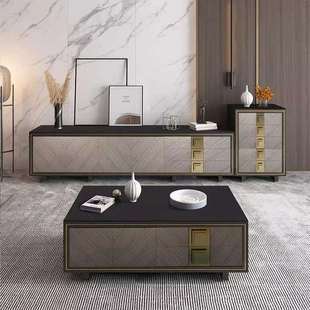 美式电视柜高柜组合新中式客厅储物柜现代简约小户型客厅家用家具