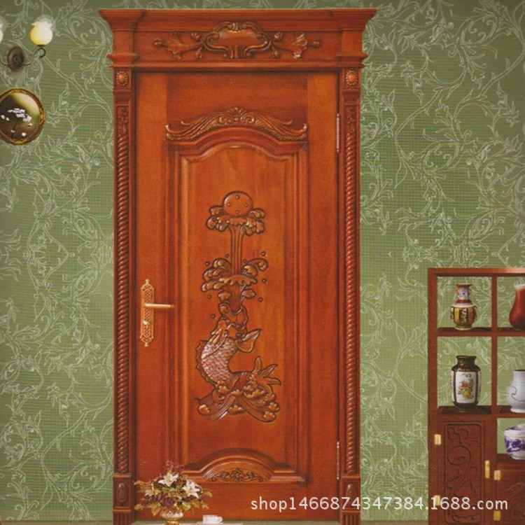 室内烤漆实木门厂家玻璃工艺隔音复合门卧室门家装平开房间门