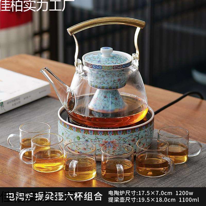 简约电陶炉茶炉煮茶器小型迷你铁壶烧水泡茶电热玻璃家用煮茶壶